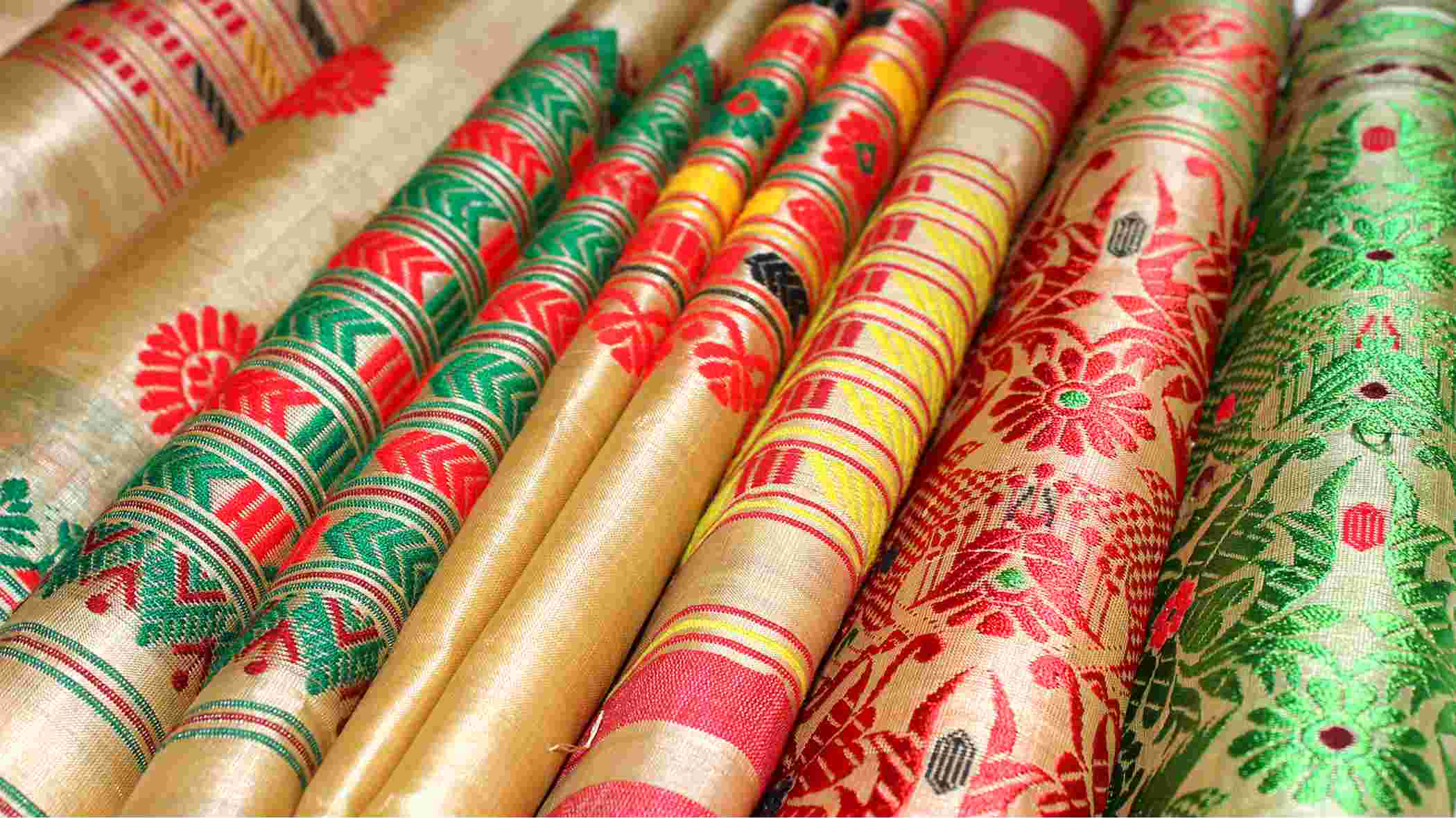 Green Muga Zari Border Pure Silk Mark Certified Tussar Silk Sarees Get –  Dailybuyys