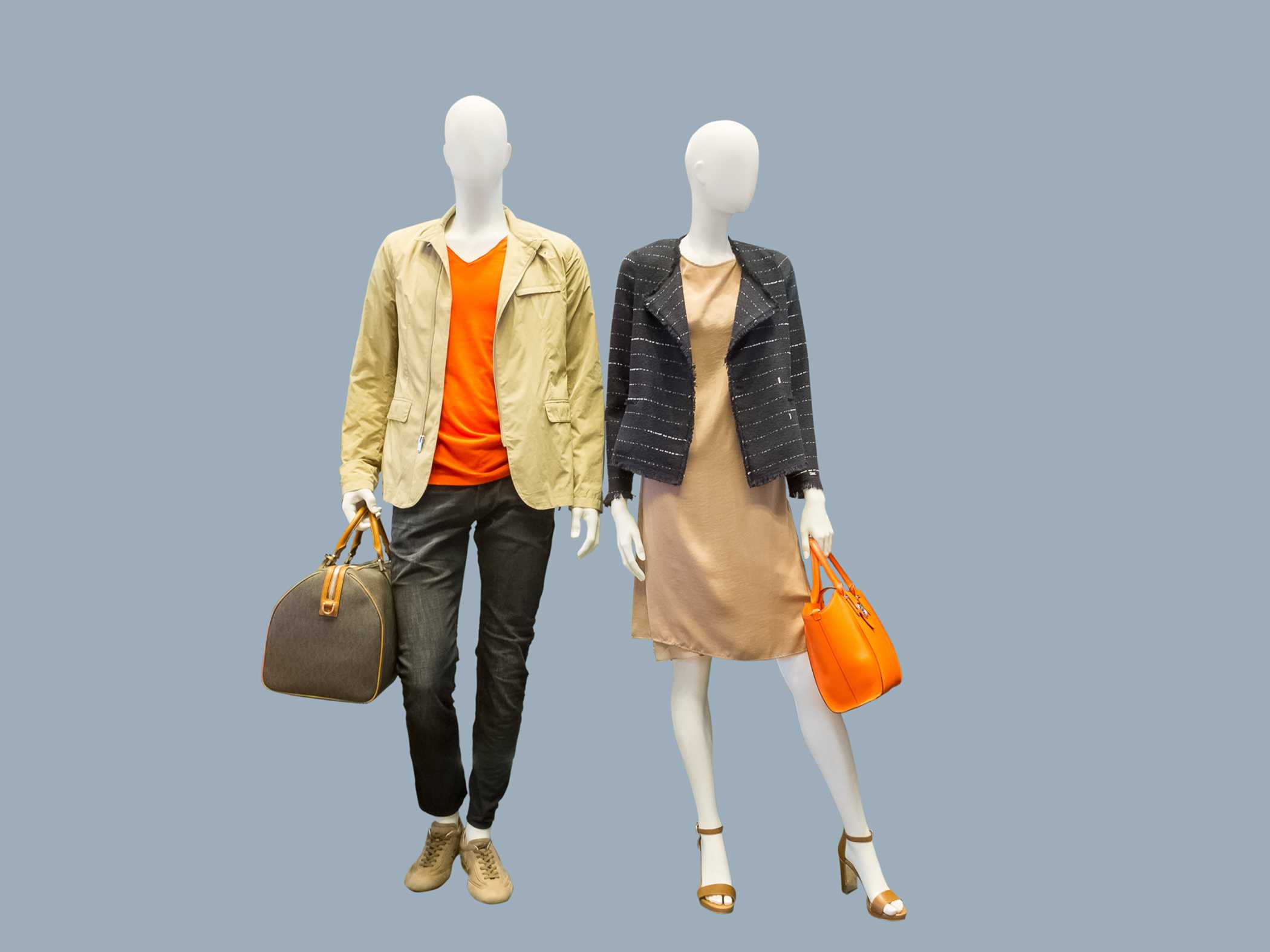 Mannequin Male/Female 3d model for the clothes presentation