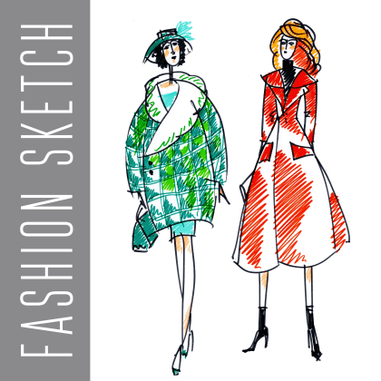 fashion sketch png